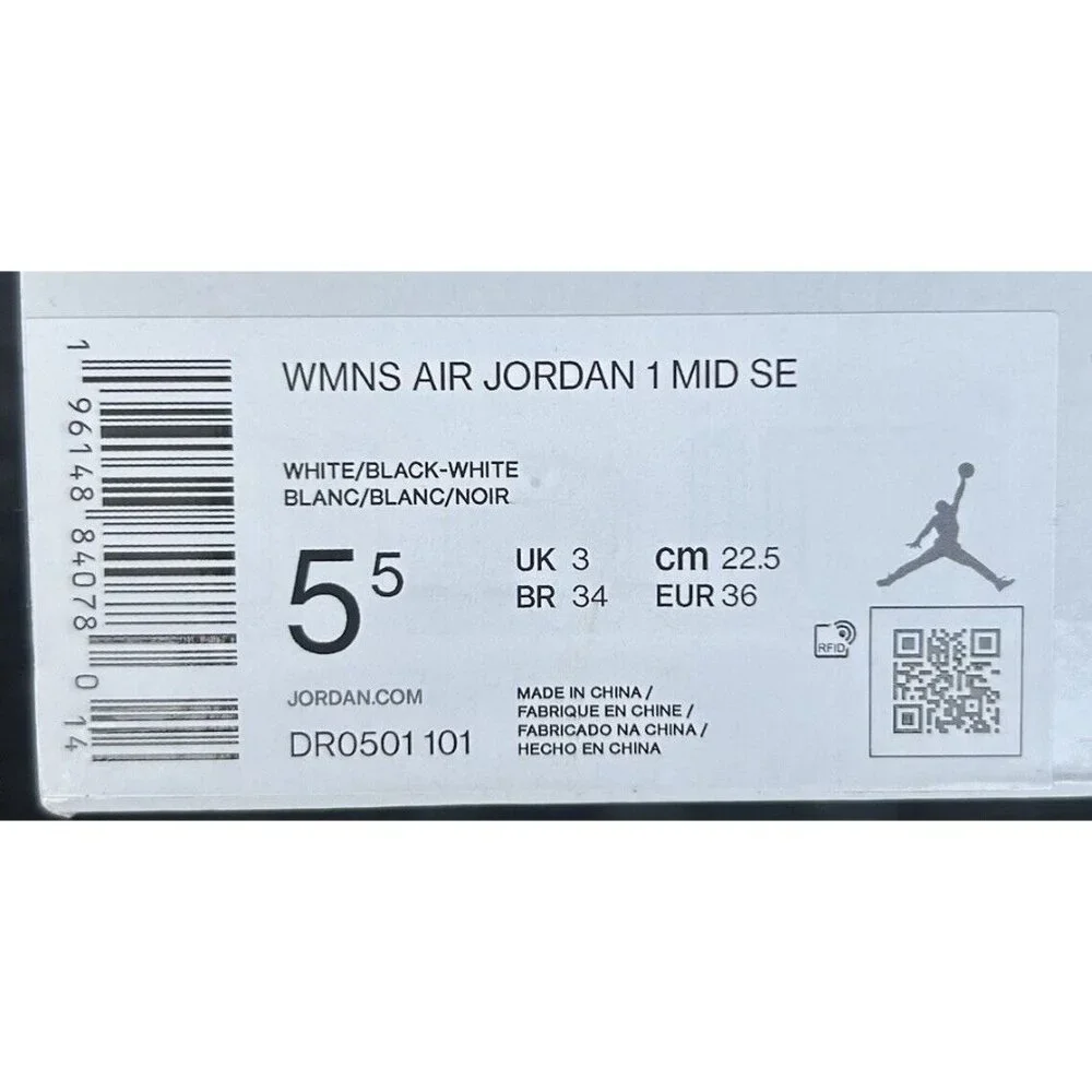 JORDAN 1 MID SE SPLIT HOMAGE Size 5.5 W - Picture 6 of 6